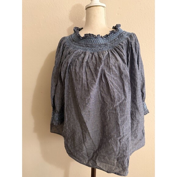 Loft Women's Blue Pullover Blouse XXL - Picture 1 of 6